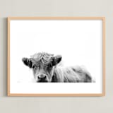 "Leon" - Art Print in Black White by Amy Carroll - Framed