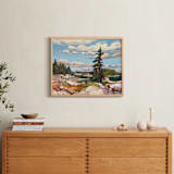 "Stand By" - Art Print in ocean by Jess Franks - In a Room