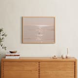 "I Want To Dive Into Your Ocean" - Art Print in Paradise Peach by Summer Strauch - In a Room