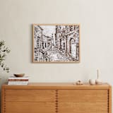 "Cross pathway" - Art Print in Dark brown by Nene - In a Room