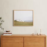 "Ocean Views" - Art Print in Meadow by Erika Pruett - In a Room
