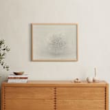 "Sea Urchin" - Art Print in ivory creamy grey by Elisabeth Larson - In a Room