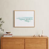 "Surf City" - Art Print in Blue Surf by Jenny Partrite - In a Room