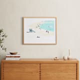 "Surf City 2" - Art Print in Tower Blue by Jenny Partrite - In a Room