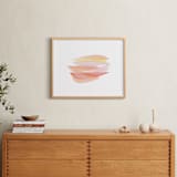 "tissue taking flight" - Art Print in peaches and cream by Carrie Moradi - In a Room
