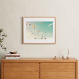 "Sky Dreams" - Art Print in mint by Caroline Mint - In a Room