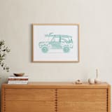 "Beaching 1" - Art Print in minty fresh by Rebecca Marchese - In a Room
