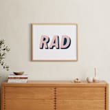 "Be Rad" - Art Print in Sea and Sand by Christine Sullivan Houlihan - In a Room