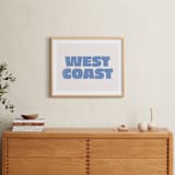 "Coast Vibes III" - Art Print in Coastal Blue by Itsy Belle Studio - In a Room