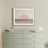 "Feels Like Summer" - Art Print in Salmon by Kimberly Young - In a Room
