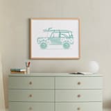 "Beaching 1" - Art Print in minty fresh by Rebecca Marchese - In a Room