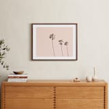 "Pink Sky & Palms" - Art Print in blush pink by Caroline Mint - In a Room