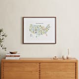 "State Birds of the USA" - Art Print in Natural by Cynthia Jacquette - In a Room