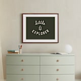 "Little Explorer Flag" - Art Print in Pine Green by Darby McGuire - In a Room