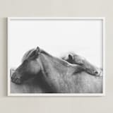 "Always" - Art Print in steel grey by Alicia Abla - Framed