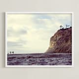 "The Final Wave" - Art Print in Twilight Blue by Matthew Sampson - Framed