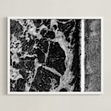 "Foam" - Art Print in Black & White by Stephanie Brown - Framed