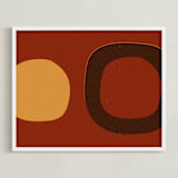 "Circle_08-01- A" - Art Print in Earthy Colors by Alain Castoriano - Framed