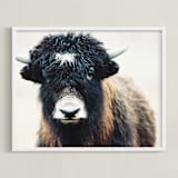 "Thomas Bangs" - Art Print in Black Brown by Amy Carroll - Framed