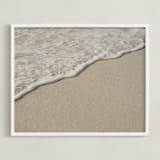 "A Kiss Upon" - Art Print in Natural by DENiSE CREW. - Framed