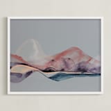 "Across The Lake |" - Art Print in Dove Grey by Synnöve Seidman - Framed