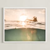 "Pause" - Art Print in Golden Hour by Ashley Kaneko - Framed