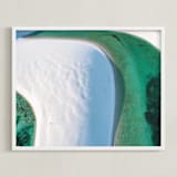 "The Emerald Lagoon" - Art Print in Emerald Green by Benno and Noosa - Framed