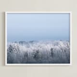"Frosted Horizon" - Art Print in Natural Light by Three Wings North - Framed