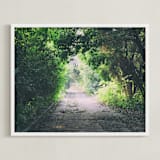 "Pathway" - Art Print in Forest by Carol Schiraldi - Framed