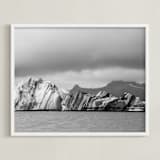 "form of ice #2 " - Art Print in sliver grey by Van Tsao - Framed