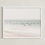 "Next To You In Malibu" - Art Print in Seascape Green by Summer Strauch - Framed