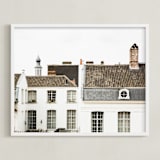 "Ghent" - Art Print in Slate by Heather Deffense - Framed