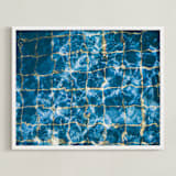 "Dive Right In" - Art Print in Water by Helen Makadia - Framed