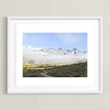 "The day begins 2" - Art Print in Sky Blue by Eliane Lamb - Framed