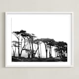"Lands End" - Art Print in Black & White by Tania Medeiros - Framed