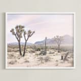 "Joshua Tree No. 10" - Art Print in Desert Rose by Wilder California - Framed