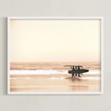 "MEND THE HEART FROM THE SEA + THE SAND " - Art Print in Sandy Shores by Summer Strauch - Framed