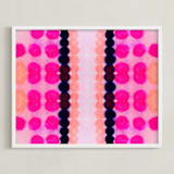 "Still Not Scared" - Art Print in Magenta by HAPI ART - Framed