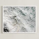 "Foaming Sea Water III" - Art Print in Ocean Storm by Becky Nimoy - Framed