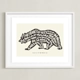"California Bear" - Art Print in Bear by Griffinbell Paper Co. - Framed