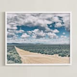 "Beyond the Ordinary" - Art Print in Sage Brush Blue by Gabrial Reising - Framed