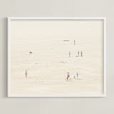 "Fullness - II" - Art Print in Sand Cream by Alexandra Feo - Framed