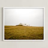 "Shelter" - Art Print in White by Monica Gussow - Framed