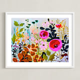 "How Does Your Garden Grow?" - Art Print in Multi by Jess Franks - Framed