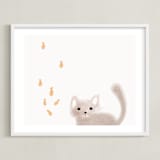 "It's Raining" - Art Print in Bambino by Maja Cunningham - Framed