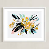 "Wildling" - Art Print in Daffodil Yellow by Kayla King - Framed