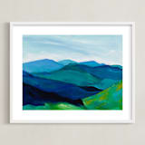 "Enchanted Vista" - Art Print in White by Jenny Partrite - Framed