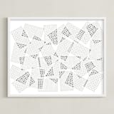 "Popular Sentiment" - Art Print in Charcoal by Stephanie Nowotarski - Framed