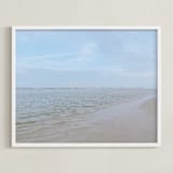 "The Gulf" - Art Print in Gulf Blue by Nicole Simms - Framed