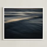 "The Uniqueness of Waves XXXII" - Art Print in The Uniqueness of Waves XXXII Blue by Tal Paz-Fridman - Framed